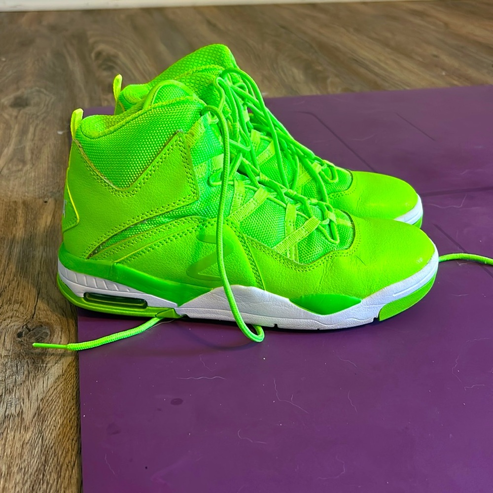 Zumba Air Shock High Top shoes, Bright Green